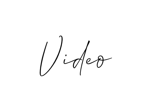 The best way (Allison_Script) to make a short signature is to pick only two or three words in your name. The name Video include a total of six letters. For converting this name. Video signature style 2 images and pictures png