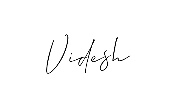 How to Draw Videsh signature style? Allison_Script is a latest design signature styles for name Videsh. Videsh signature style 2 images and pictures png