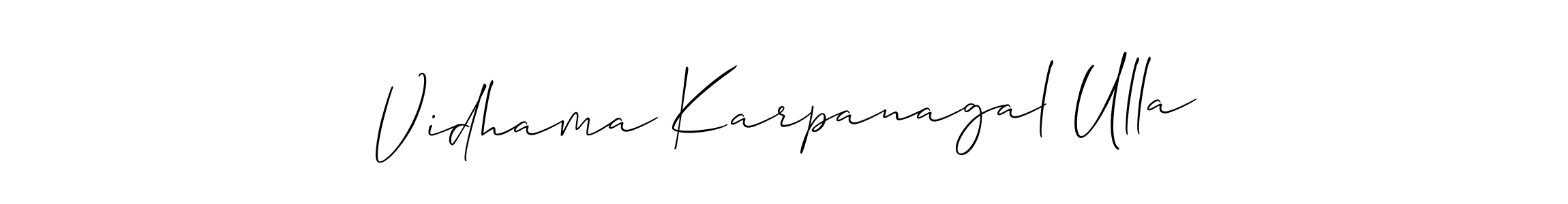 Best and Professional Signature Style for Vidhama Karpanagal Ulla. Allison_Script Best Signature Style Collection. Vidhama Karpanagal Ulla signature style 2 images and pictures png