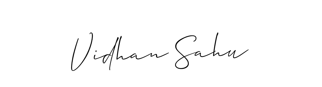 How to Draw Vidhan Sahu signature style? Allison_Script is a latest design signature styles for name Vidhan Sahu. Vidhan Sahu signature style 2 images and pictures png