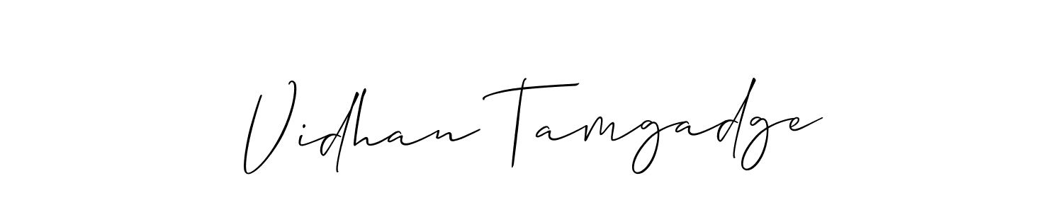 Here are the top 10 professional signature styles for the name Vidhan Tamgadge. These are the best autograph styles you can use for your name. Vidhan Tamgadge signature style 2 images and pictures png