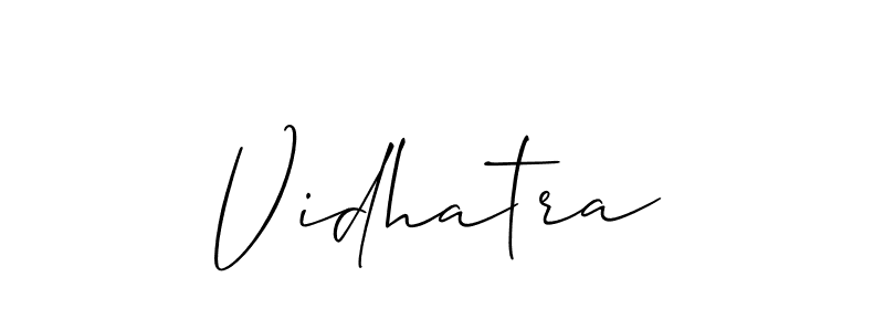 Make a short Vidhatra signature style. Manage your documents anywhere anytime using Allison_Script. Create and add eSignatures, submit forms, share and send files easily. Vidhatra signature style 2 images and pictures png