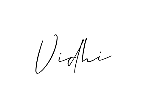 Allison_Script is a professional signature style that is perfect for those who want to add a touch of class to their signature. It is also a great choice for those who want to make their signature more unique. Get Vidhi name to fancy signature for free. Vidhi signature style 2 images and pictures png