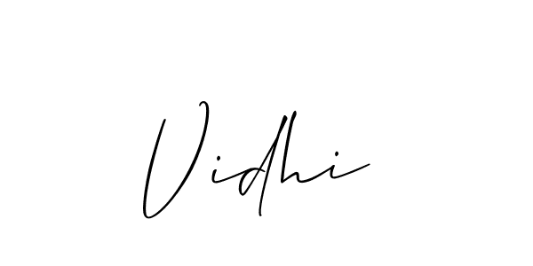This is the best signature style for the Vidhi  name. Also you like these signature font (Allison_Script). Mix name signature. Vidhi  signature style 2 images and pictures png