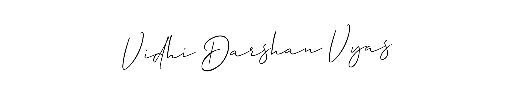You can use this online signature creator to create a handwritten signature for the name Vidhi Darshan Vyas. This is the best online autograph maker. Vidhi Darshan Vyas signature style 2 images and pictures png