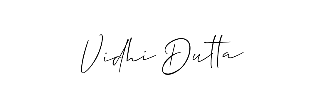 Make a beautiful signature design for name Vidhi Dutta. Use this online signature maker to create a handwritten signature for free. Vidhi Dutta signature style 2 images and pictures png
