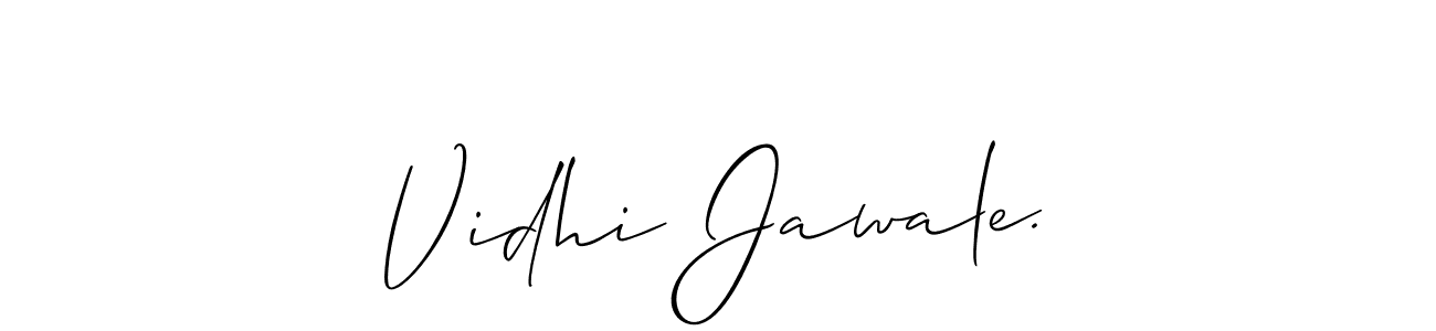 Make a beautiful signature design for name Vidhi Jawale.. Use this online signature maker to create a handwritten signature for free. Vidhi Jawale. signature style 2 images and pictures png