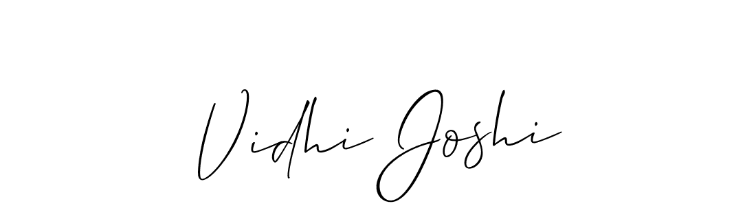 if you are searching for the best signature style for your name Vidhi Joshi. so please give up your signature search. here we have designed multiple signature styles  using Allison_Script. Vidhi Joshi signature style 2 images and pictures png