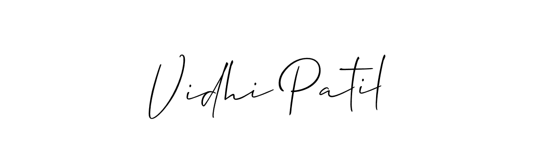 Best and Professional Signature Style for Vidhi Patil. Allison_Script Best Signature Style Collection. Vidhi Patil signature style 2 images and pictures png