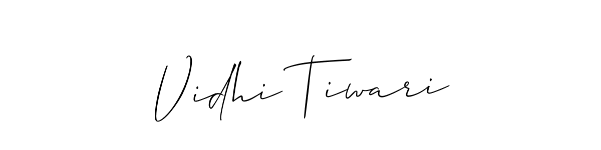 if you are searching for the best signature style for your name Vidhi Tiwari. so please give up your signature search. here we have designed multiple signature styles  using Allison_Script. Vidhi Tiwari signature style 2 images and pictures png