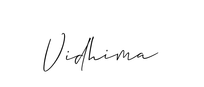 You can use this online signature creator to create a handwritten signature for the name Vidhima. This is the best online autograph maker. Vidhima signature style 2 images and pictures png
