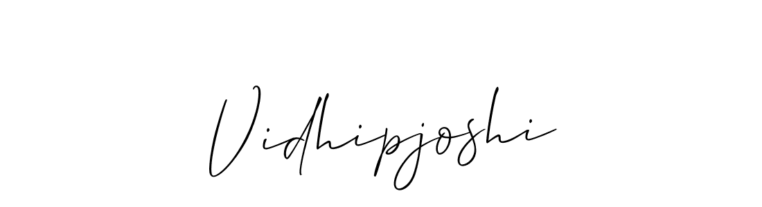 Best and Professional Signature Style for Vidhipjoshi. Allison_Script Best Signature Style Collection. Vidhipjoshi signature style 2 images and pictures png