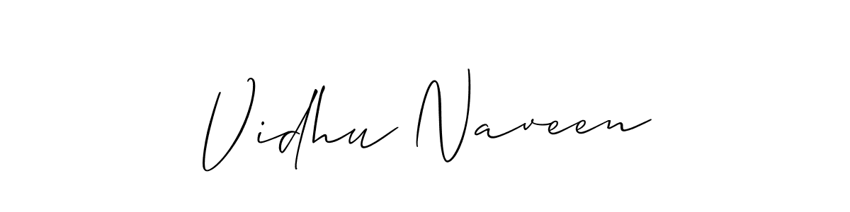 This is the best signature style for the Vidhu Naveen name. Also you like these signature font (Allison_Script). Mix name signature. Vidhu Naveen signature style 2 images and pictures png