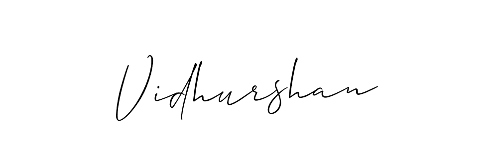 The best way (Allison_Script) to make a short signature is to pick only two or three words in your name. The name Vidhurshan include a total of six letters. For converting this name. Vidhurshan signature style 2 images and pictures png