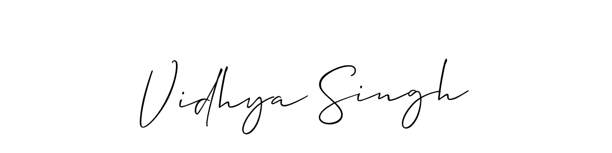 It looks lik you need a new signature style for name Vidhya Singh. Design unique handwritten (Allison_Script) signature with our free signature maker in just a few clicks. Vidhya Singh signature style 2 images and pictures png