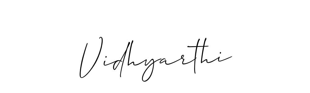 How to make Vidhyarthi signature? Allison_Script is a professional autograph style. Create handwritten signature for Vidhyarthi name. Vidhyarthi signature style 2 images and pictures png