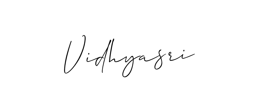 How to Draw Vidhyasri signature style? Allison_Script is a latest design signature styles for name Vidhyasri. Vidhyasri signature style 2 images and pictures png