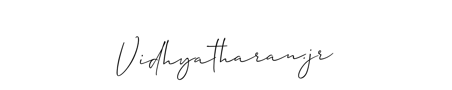 Make a beautiful signature design for name Vidhyatharan.jr. Use this online signature maker to create a handwritten signature for free. Vidhyatharan.jr signature style 2 images and pictures png