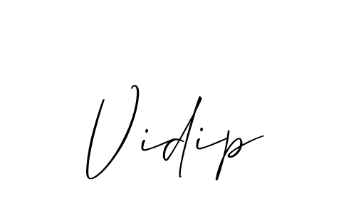 Make a beautiful signature design for name Vidip. Use this online signature maker to create a handwritten signature for free. Vidip signature style 2 images and pictures png
