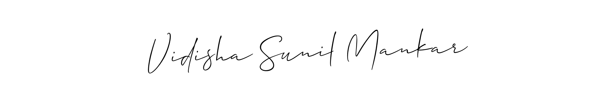 Check out images of Autograph of Vidisha Sunil Mankar name. Actor Vidisha Sunil Mankar Signature Style. Allison_Script is a professional sign style online. Vidisha Sunil Mankar signature style 2 images and pictures png