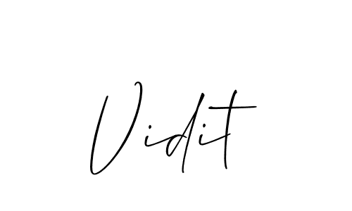 Make a beautiful signature design for name Vidit. Use this online signature maker to create a handwritten signature for free. Vidit signature style 2 images and pictures png