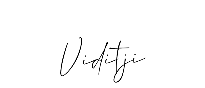Also You can easily find your signature by using the search form. We will create Viditji name handwritten signature images for you free of cost using Allison_Script sign style. Viditji signature style 2 images and pictures png