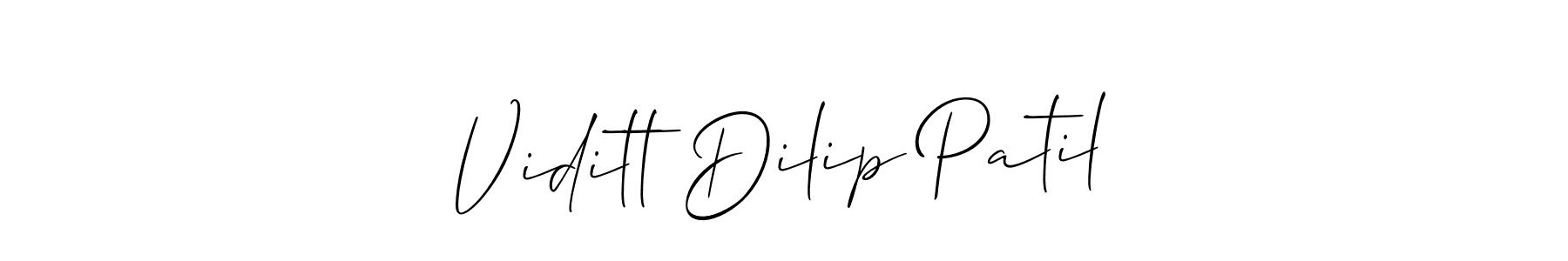 See photos of Viditt Dilip Patil official signature by Spectra . Check more albums & portfolios. Read reviews & check more about Allison_Script font. Viditt Dilip Patil signature style 2 images and pictures png