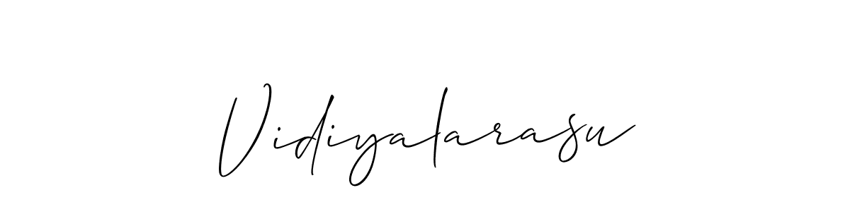 Similarly Allison_Script is the best handwritten signature design. Signature creator online .You can use it as an online autograph creator for name Vidiyalarasu. Vidiyalarasu signature style 2 images and pictures png
