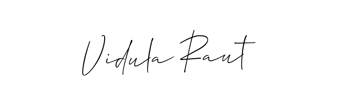 Also we have Vidula Raut name is the best signature style. Create professional handwritten signature collection using Allison_Script autograph style. Vidula Raut signature style 2 images and pictures png