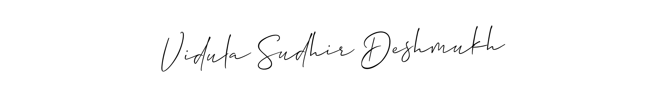 Make a beautiful signature design for name Vidula Sudhir Deshmukh. Use this online signature maker to create a handwritten signature for free. Vidula Sudhir Deshmukh signature style 2 images and pictures png