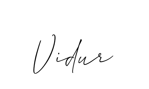 if you are searching for the best signature style for your name Vidur. so please give up your signature search. here we have designed multiple signature styles  using Allison_Script. Vidur signature style 2 images and pictures png