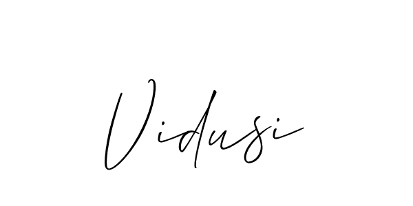 Similarly Allison_Script is the best handwritten signature design. Signature creator online .You can use it as an online autograph creator for name Vidusi. Vidusi signature style 2 images and pictures png