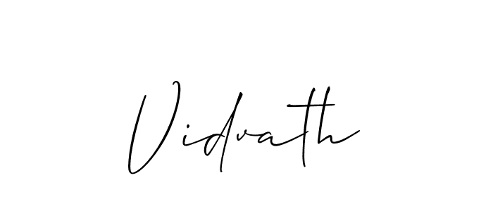 Best and Professional Signature Style for Vidvath. Allison_Script Best Signature Style Collection. Vidvath signature style 2 images and pictures png