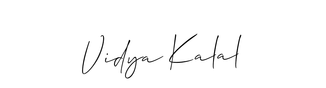 Best and Professional Signature Style for Vidya Kalal. Allison_Script Best Signature Style Collection. Vidya Kalal signature style 2 images and pictures png