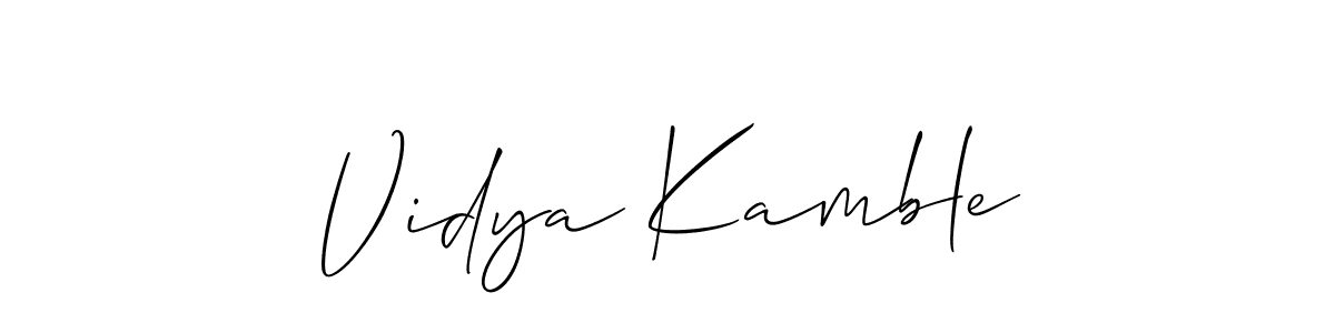 Best and Professional Signature Style for Vidya Kamble. Allison_Script Best Signature Style Collection. Vidya Kamble signature style 2 images and pictures png