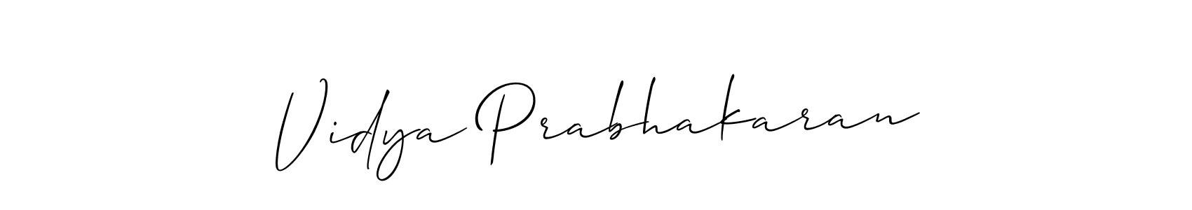 You can use this online signature creator to create a handwritten signature for the name Vidya Prabhakaran. This is the best online autograph maker. Vidya Prabhakaran signature style 2 images and pictures png