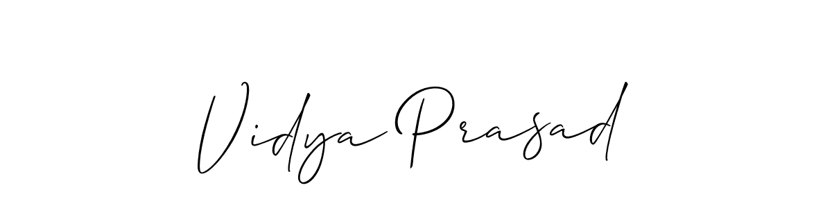 This is the best signature style for the Vidya Prasad name. Also you like these signature font (Allison_Script). Mix name signature. Vidya Prasad signature style 2 images and pictures png