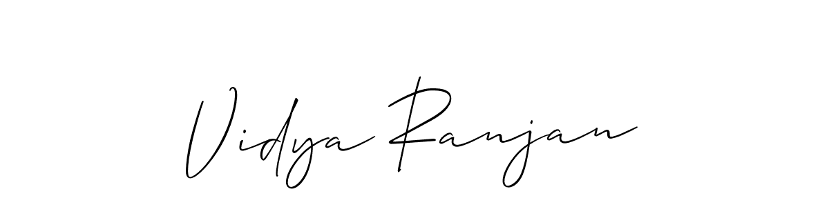 You should practise on your own different ways (Allison_Script) to write your name (Vidya Ranjan) in signature. don't let someone else do it for you. Vidya Ranjan signature style 2 images and pictures png
