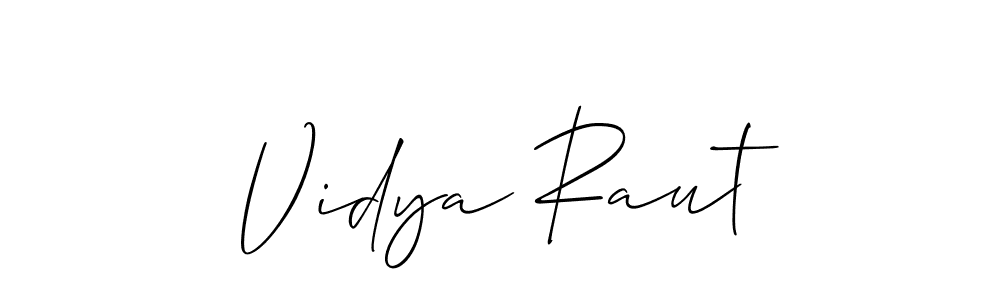 You can use this online signature creator to create a handwritten signature for the name Vidya Raut. This is the best online autograph maker. Vidya Raut signature style 2 images and pictures png