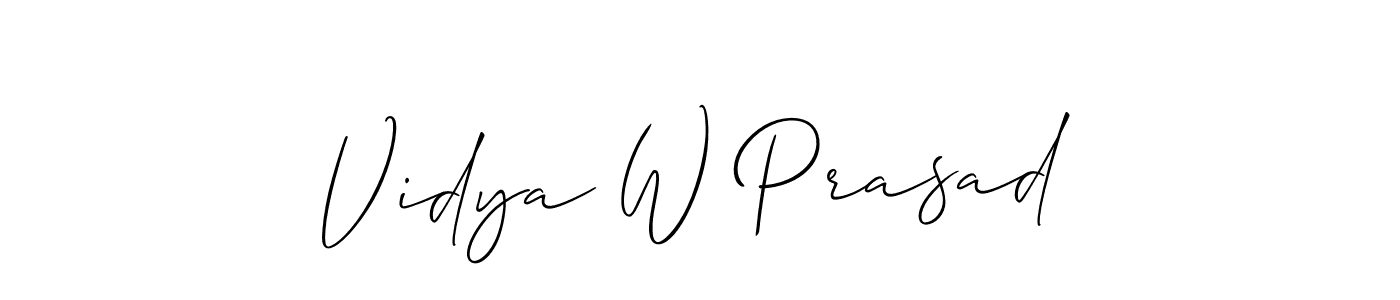 Best and Professional Signature Style for Vidya W Prasad. Allison_Script Best Signature Style Collection. Vidya W Prasad signature style 2 images and pictures png