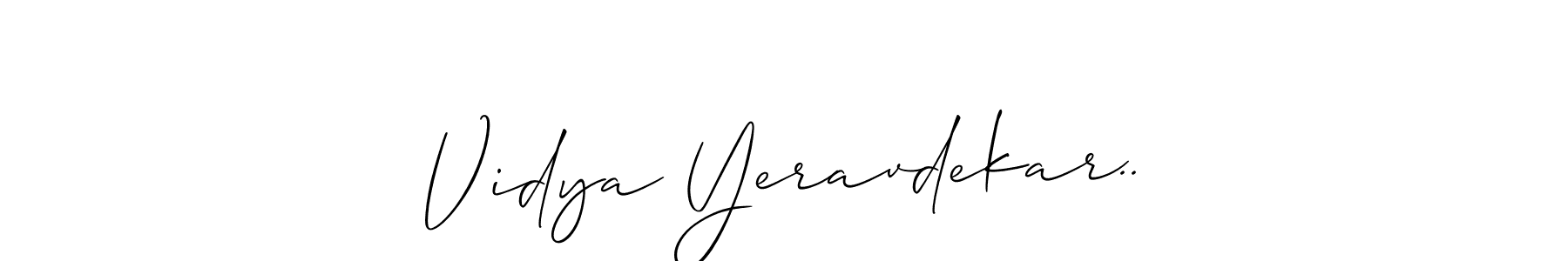 Make a short Vidya Yeravdekar.. signature style. Manage your documents anywhere anytime using Allison_Script. Create and add eSignatures, submit forms, share and send files easily. Vidya Yeravdekar.. signature style 2 images and pictures png