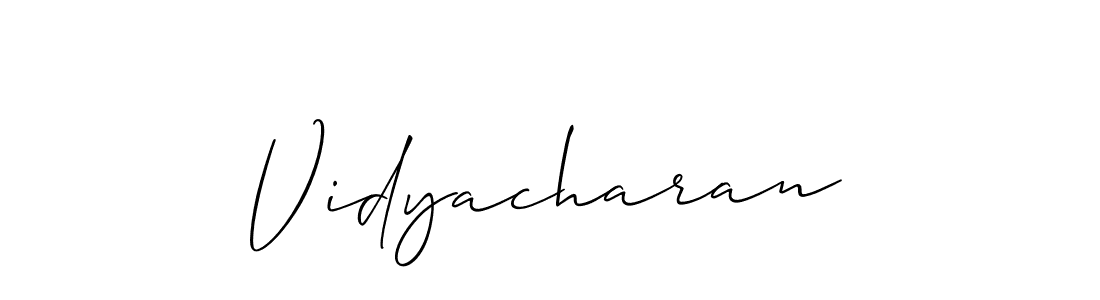 Make a beautiful signature design for name Vidyacharan. Use this online signature maker to create a handwritten signature for free. Vidyacharan signature style 2 images and pictures png