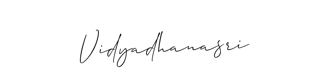 It looks lik you need a new signature style for name Vidyadhanasri. Design unique handwritten (Allison_Script) signature with our free signature maker in just a few clicks. Vidyadhanasri signature style 2 images and pictures png