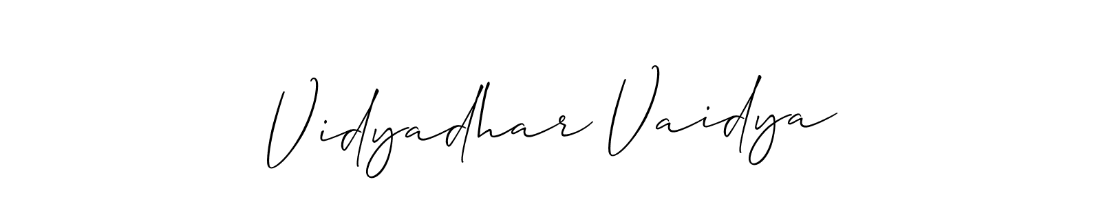 You can use this online signature creator to create a handwritten signature for the name Vidyadhar Vaidya. This is the best online autograph maker. Vidyadhar Vaidya signature style 2 images and pictures png