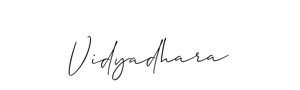 Similarly Allison_Script is the best handwritten signature design. Signature creator online .You can use it as an online autograph creator for name Vidyadhara. Vidyadhara signature style 2 images and pictures png