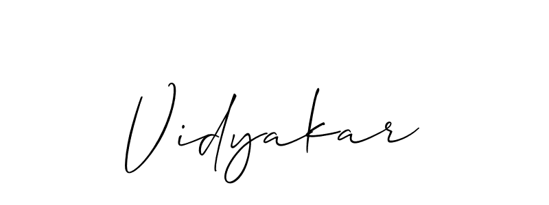 You can use this online signature creator to create a handwritten signature for the name Vidyakar. This is the best online autograph maker. Vidyakar signature style 2 images and pictures png