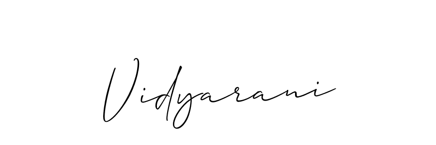 You should practise on your own different ways (Allison_Script) to write your name (Vidyarani) in signature. don't let someone else do it for you. Vidyarani signature style 2 images and pictures png