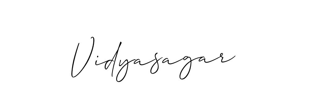 You should practise on your own different ways (Allison_Script) to write your name (Vidyasagar) in signature. don't let someone else do it for you. Vidyasagar signature style 2 images and pictures png