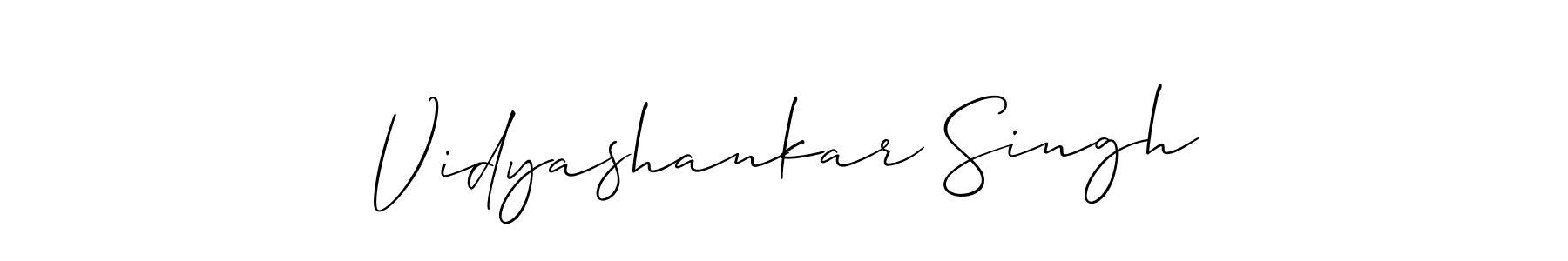 Design your own signature with our free online signature maker. With this signature software, you can create a handwritten (Allison_Script) signature for name Vidyashankar Singh. Vidyashankar Singh signature style 2 images and pictures png
