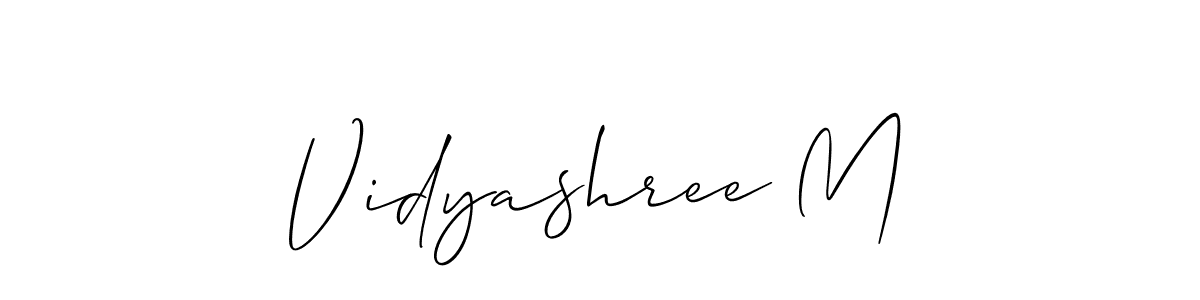 Make a beautiful signature design for name Vidyashree M. Use this online signature maker to create a handwritten signature for free. Vidyashree M signature style 2 images and pictures png